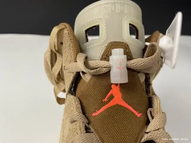 Cheap LUCY 6 British Travis Scott DH0690-200 Khaki Jordan Air Retro 0418